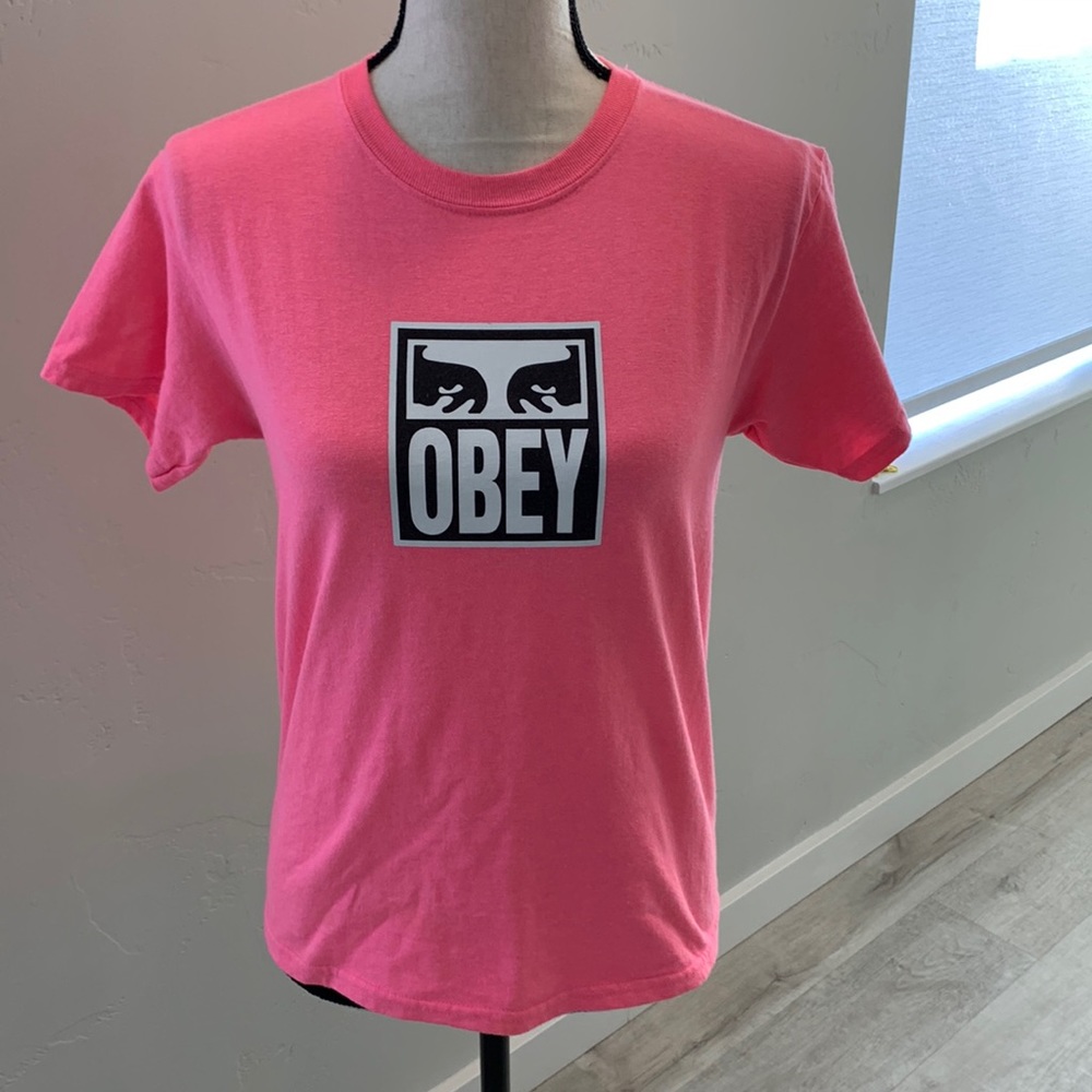 Obey Pink Tee Shirt